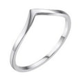 thumbnail image 1 of BNNG Women'S Minimalist Rings Female Simple Temperament Silver Ring Fashion Personality Ring Girlfriends Hand Jewelry Rings, 1 of 8