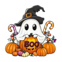 BNNG Wooden Hanging Door Plaque Sign for Halloween Decor - Cute Sister Wreath Porch Welcome Sign Outdoor Farmhouse Holiday Decoration, 12 inches