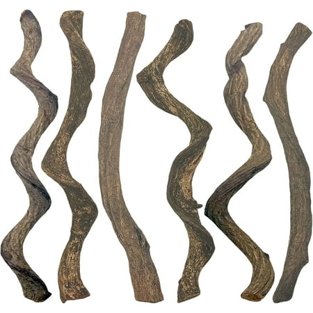 kathson Reptile Forest Climbing Branch Decor, Crested Gecko Climb Wood, Natural Branches Tree for Snake Frog Chameleon Spider Bearded Dragon Terrarium Habitat Tank Accessories,6PCS