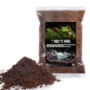 Reptile Soil Substrate,Natural Terrarium Bedding,Snake Bedding,Fluffy Reptile Tank Substrate for Tortoise Hermit Crab Tarantulas Lizards