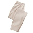 thumbnail image 1 of BNOXUT Unisex Boy's Girl's Leggings Elastic Waist Stretch Slim Fitting Keep Warm Fall Winter Toddler Teen Layering Sleepwear Trousers(9-11Years,Coffee), 1 of 3