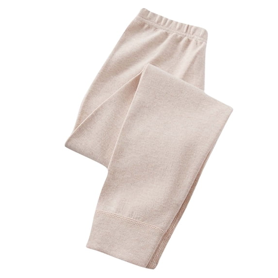 BNOXUT Unisex Boy's Girl's Leggings Elastic Waist Stretch Slim Fitting Keep Warm Fall Winter Toddler Teen Layering Sleepwear Trousers(9-11Years,Coffee)