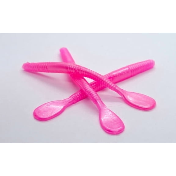 BNR 5" Holey Worms, Pearl Pink