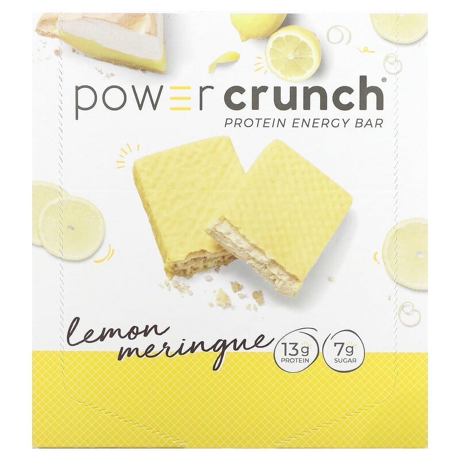 BNRG, Power Crunch Protein Energy Bar, Lemon Meringue, 12 Bars, 1.4 oz (40 g) Each Pack of 3