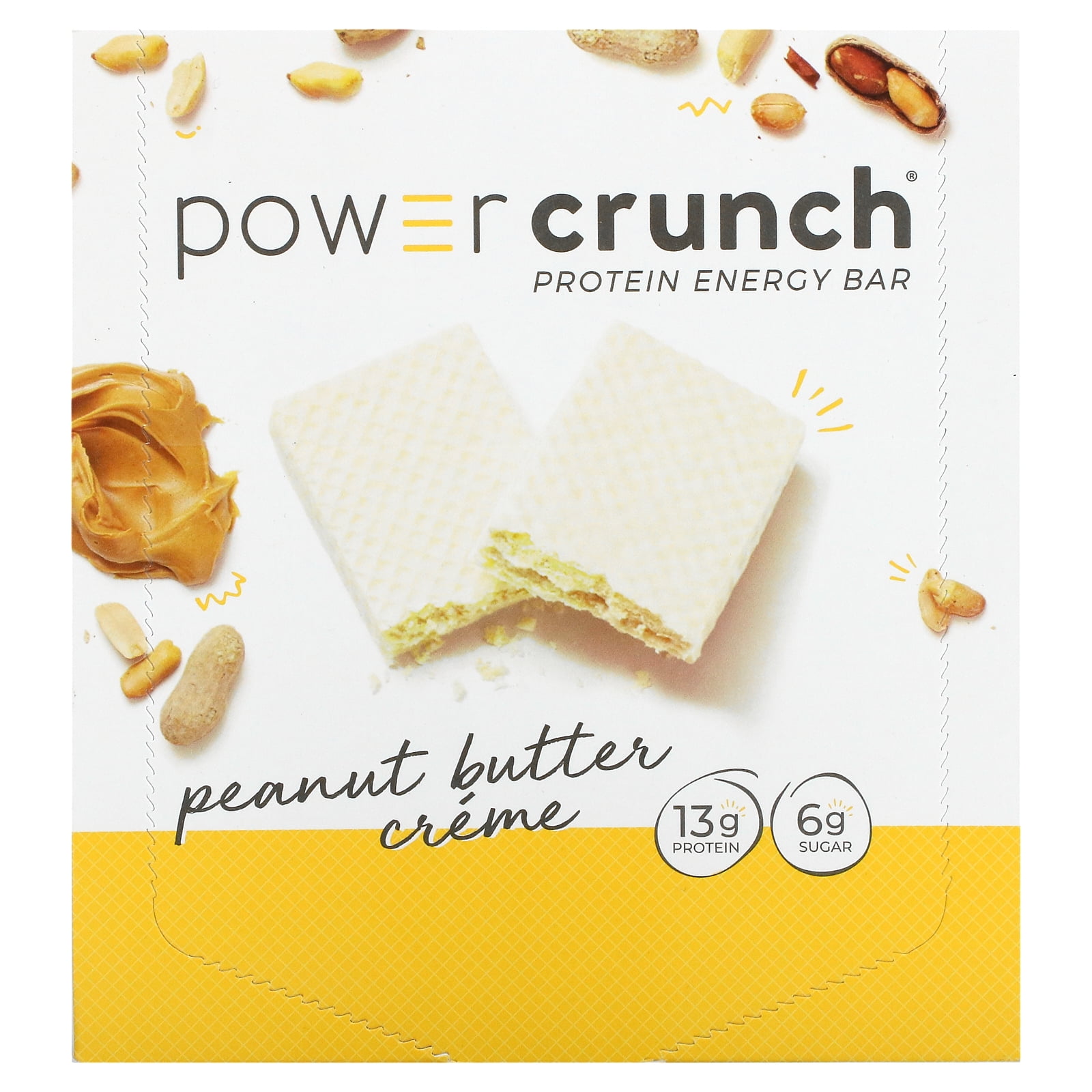 BNRG, Power Crunch Protein Energy Bar, Peanut Butter Creme, 12 Bars, 1.4 oz (40 g) Pack of 3