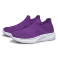 thumbnail image 1 of BNRSHOE Walking Shoes Women's Mesh Sock Casual Sneakers Lightweight Comfy Flats Purple, 1 of 7