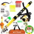 thumbnail image 1 of BNTTEAM Kids Fishing Rod, Kids Fishing Pole Portable Telescopic Fishing Rod and Reel Combo Kit for Boys, Girls, Youth - with Fishing Reel, Fishing Tackles, Fishing Lures, Fishing Lines, 1 of 5