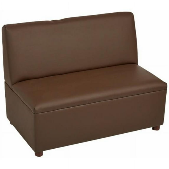 BNW FM2C110 Just Like Home Modern Casual Enviro-Child Upholstery Sofa - Chocolate