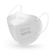 BNX KN95 White Face Masks (50-Pack), (Earloop) (Model: E95)