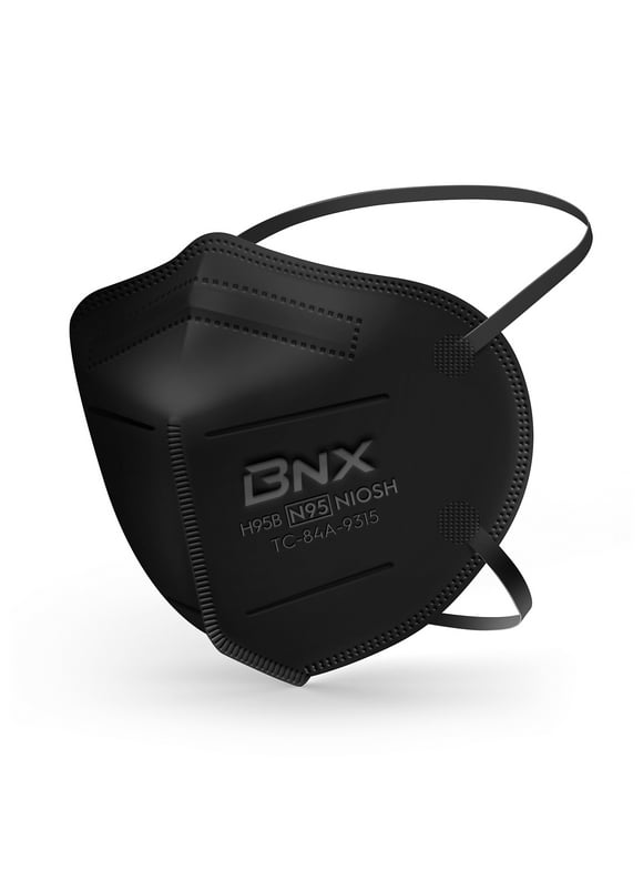 BNX N95 Black Respirator Face Mask, 20-Pack, Model H95B
