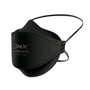 BNX N95 Black Respirator Face Mask, Tri-Fold Cup/Fish Style, 20-Pack, Model F95B