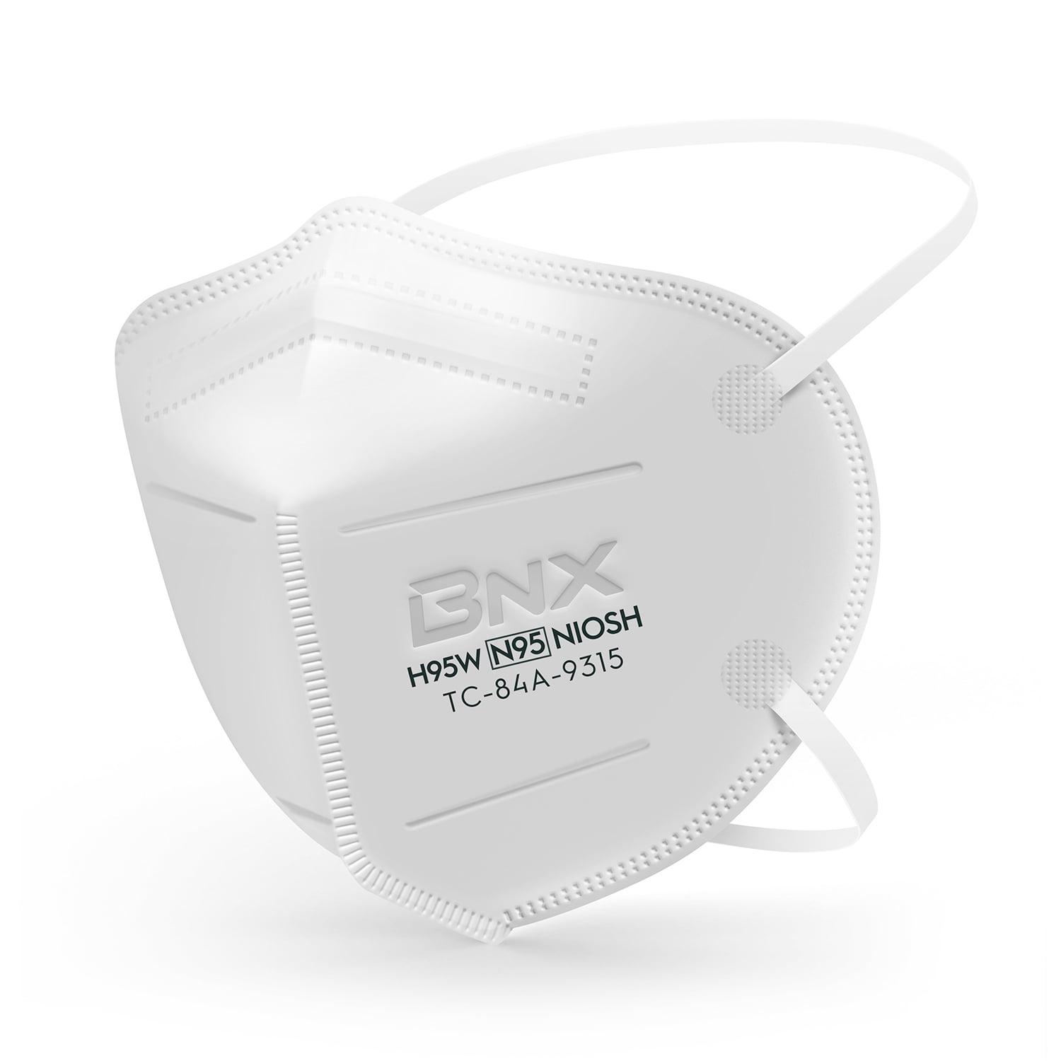 BNX N95 White Respirator Face Mask, 20-Pack, Model H95W