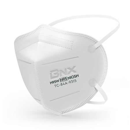 BNX N95 White Respirator Face Mask, 20-Pack, Model H95W