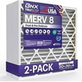 thumbnail image 1 of BNX TruFilter 20x20x4 (19.5’’ x 19.5’’ x 3.63‘’ Slim Fit) MERV 8 Air Filter 2-Pack - MADE IN USA - Air Conditioner Furnace Filters HVAC AC Furnace Filters for Dust, Pet, Mold, Pollen MPR 600-700 FPR 5, 1 of 5