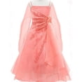 thumbnail image 1 of BNY Corner A-Line Organza Long Dress Coral 10 HC1251, 1 of 5
