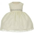 thumbnail image 1 of BNY Corner Baby Flower Girl Dress Overlay Lace Rhinestone Belt Ivory (Baby) XL 1132BT, 1 of 1