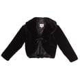 thumbnail image 1 of BNY Corner Beautiful Flower Girl Long Sleeve Soft Winter Fur Coat Jacket For Big Girl Black L CC3011 BNY Corner, 1 of 2