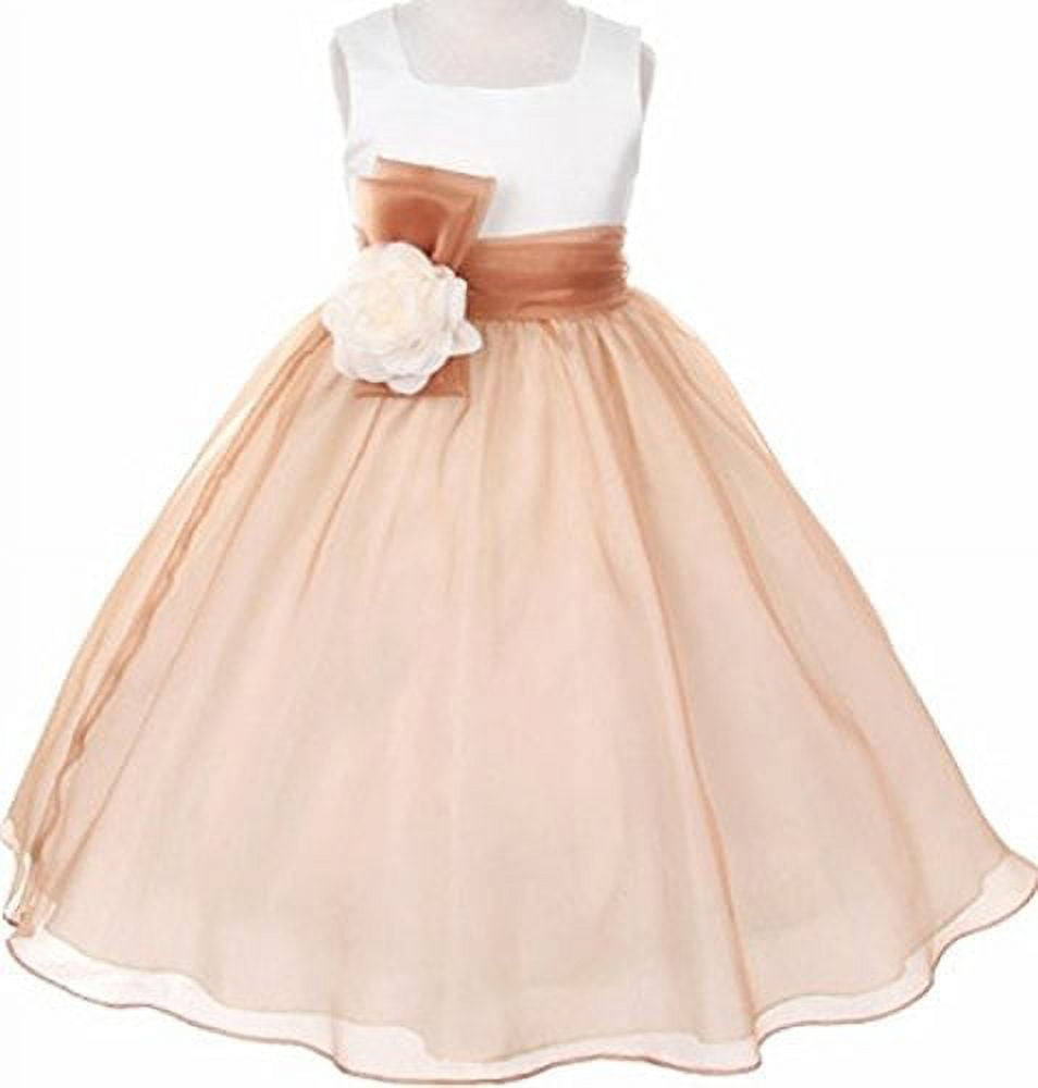 Mocha flower girl discount dresses