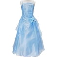 thumbnail image 1 of BNY Corner Triple Layered Organza Dress for Big Girl Blue 10 HC1110C, 1 of 5