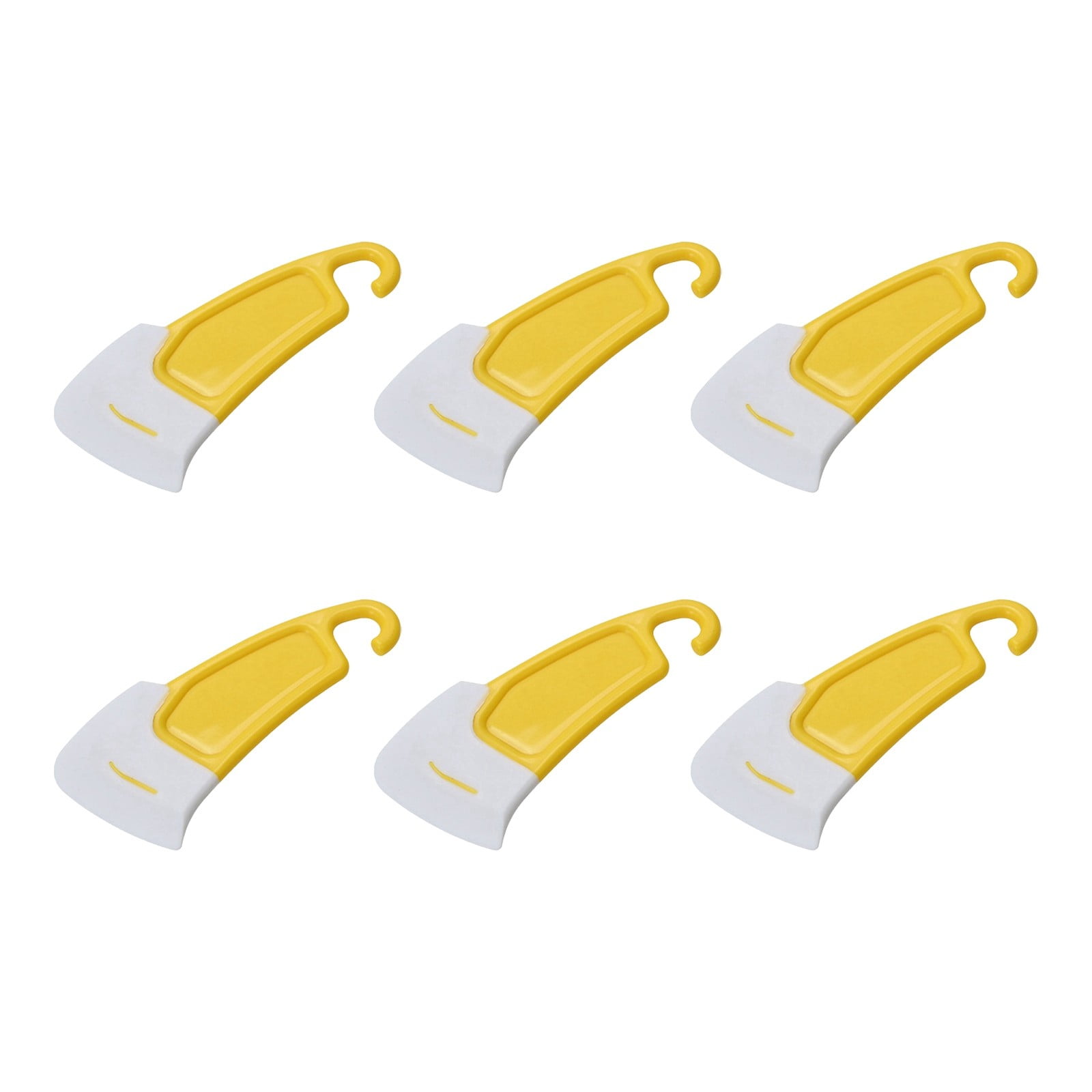 Bnisbm, 6pcs Silicone Scraper For Pot Bottom Cleaning High Temperature 