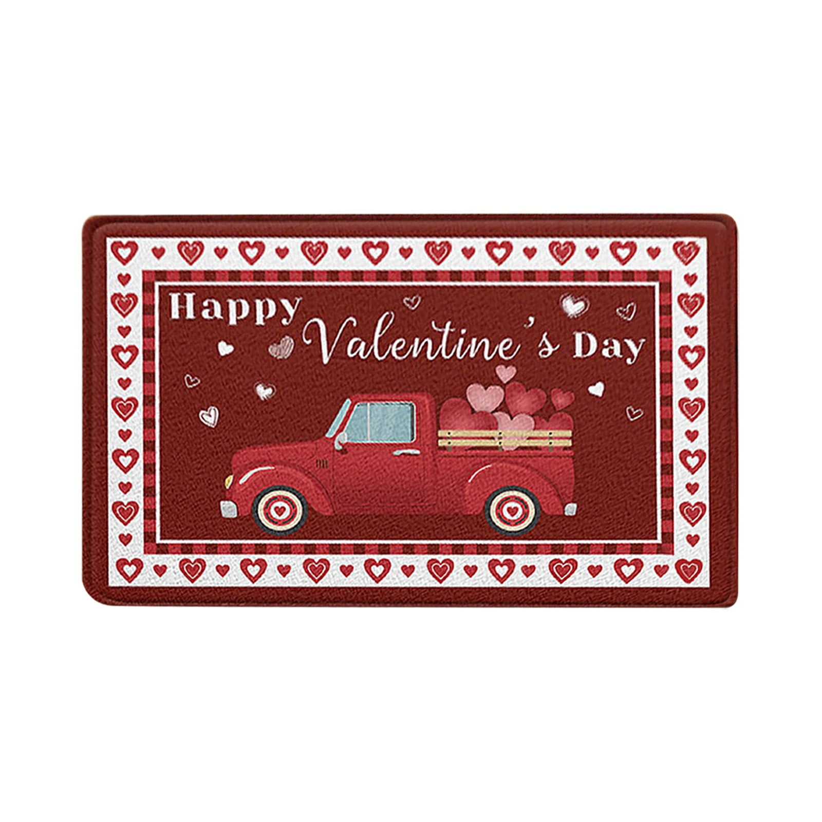 BNisBM, Valentine's Day Home Love Door Mat Absorbent Non Living Room
