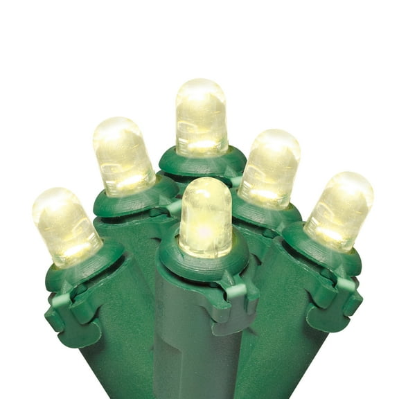 Indoor 20-Count Battery-Operated LED Christmas Dome String Lights, Warm White, 6.5', by Holiday Time