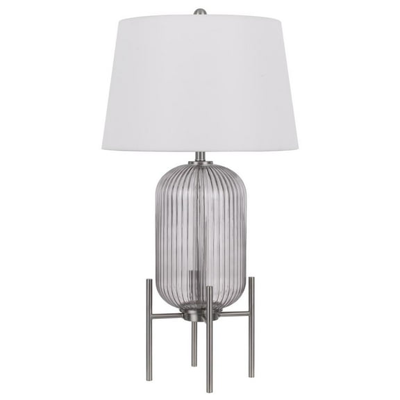 Cal Lighting 150W 3 Way Belleville Fluted Glass Table Lamp