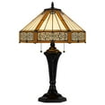 thumbnail image 1 of Cal Lighting 60W X 2 Metal/Resin Tiffany Table Lamp With Pull Chain Switches, 1 of 6