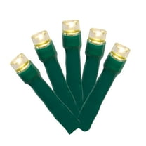 Indoor/Outdoor 50-Count Battery-Operated LED 8-Function Micro Christmas String Lights, Warm White, 12.5', by Holiday Time