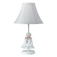 thumbnail image 1 of 21" Height Doll Skirt Lamp in White Finish-Color:White,Finish:Multi,Material:Fabric,Shape:Round Softback,Style:Juvenile,Wattage:60W, 1 of 2