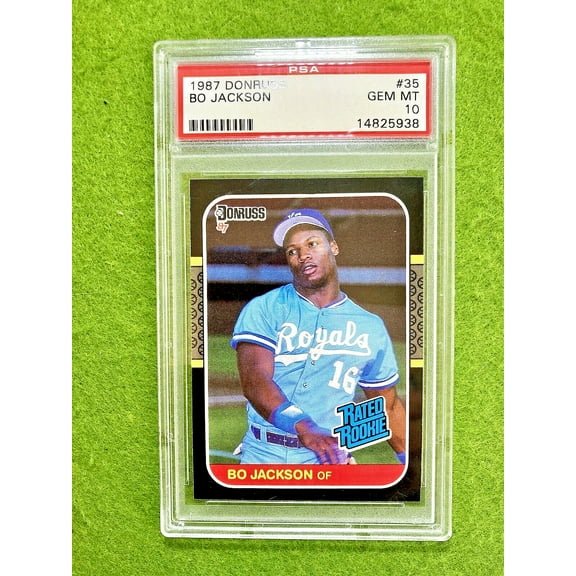 BO JACKSON PSA 10 RATED ROOKIE CARD ROYALS 1987 Bo Jackson Donruss MAKE AN OFFER