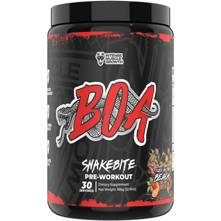 BOA Snakebite Pre-Workout Powder - Flex on the Beach, 30 Servings