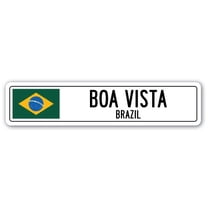 BOA VISTA BRAZIL Street Sign Brazilian flag city country road wall gift