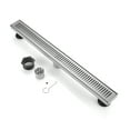 thumbnail image 1 of BOANN  304 Stainless Steel Rectangular Linear Shower Floor Drain in Gold 28" - Nickel, 1 of 5
