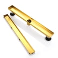 thumbnail image 1 of BOANN  304 Stainless Steel Rectangular Linear Shower Floor Drain in Gold Gold - 24", 1 of 5