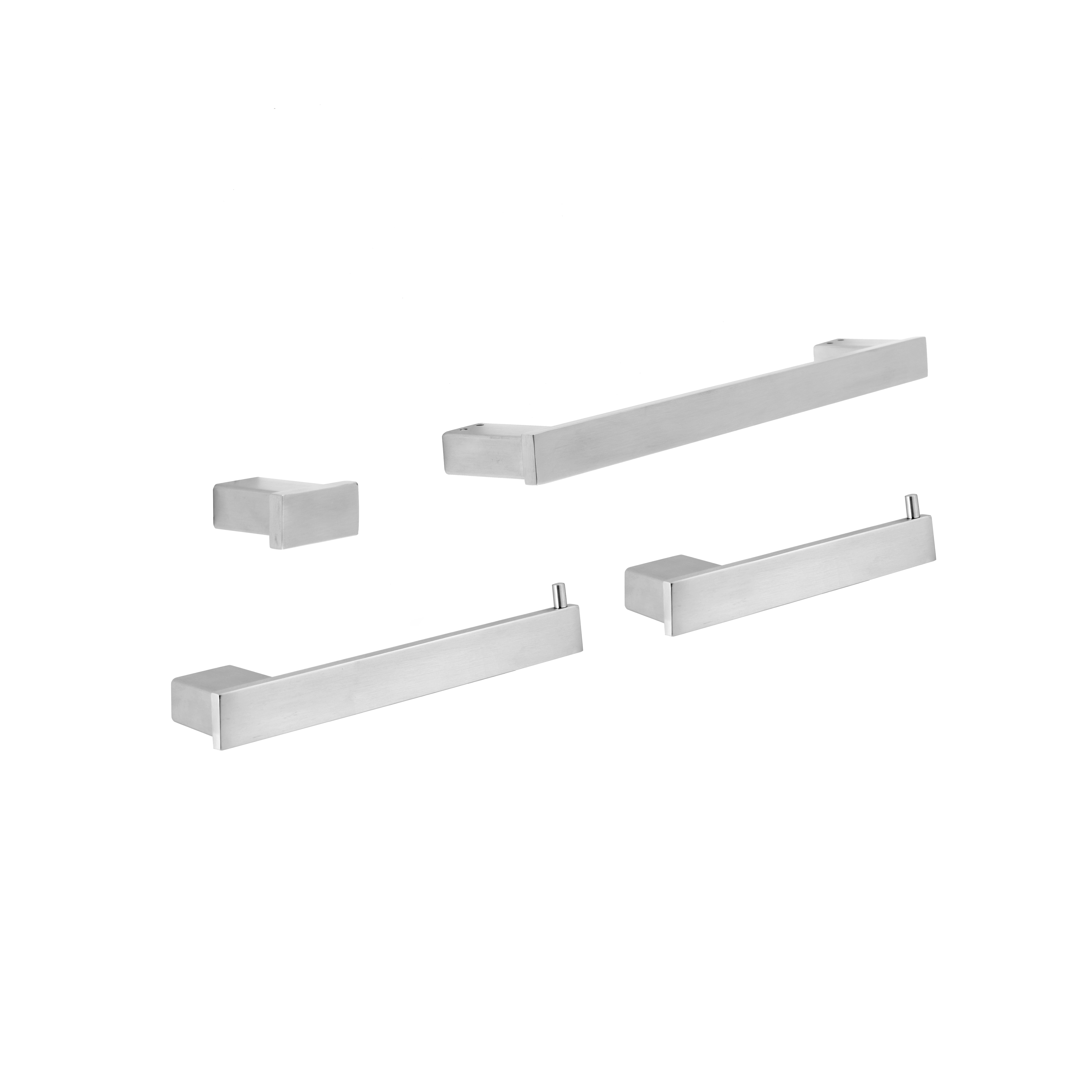 Sweden Series Brushed Nickel 4-Piece Bathroom Accessory Set