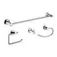 thumbnail image 1 of BOANN Tacoma Series BNBA4PK18-CHR T304 Stainless Steel Bathroom Accessory Set in Chrome, 4 Piece, 1 of 1