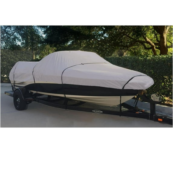 BOAT COVER Compatible for CRESTLINER FISH HAWK 1750 SC O/B 1996-2015 STORAGE, TRAVEL, LIFT