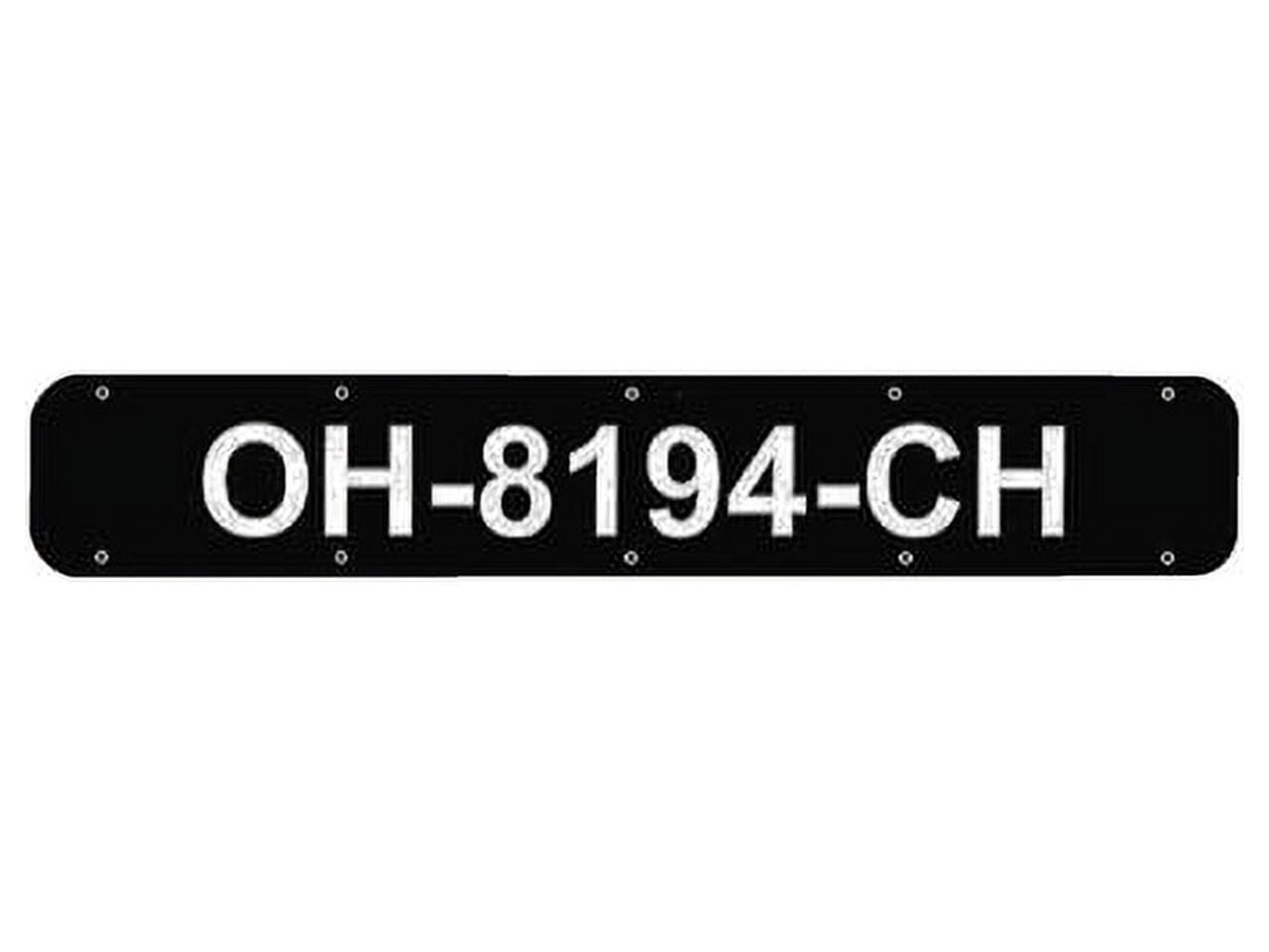 BOAT REGISTRATION NUMBER PLATES