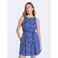 thumbnail image 1 of Free Assembly Women's and Women's Plus Cotton Boatneck Mini Dress, Sizes XS-4X, 1 of 5