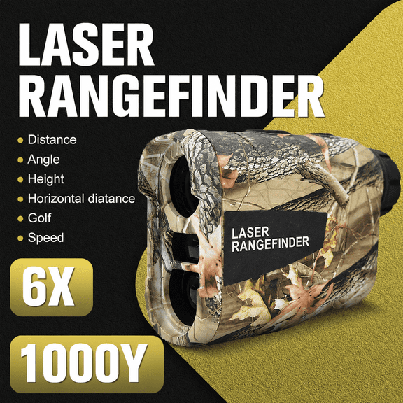 BOAYAL Hunting Range Finder with Slope 1000 Yards Golf Laser Rangefinder 6X Magnification for Golfing Hunting Men Women