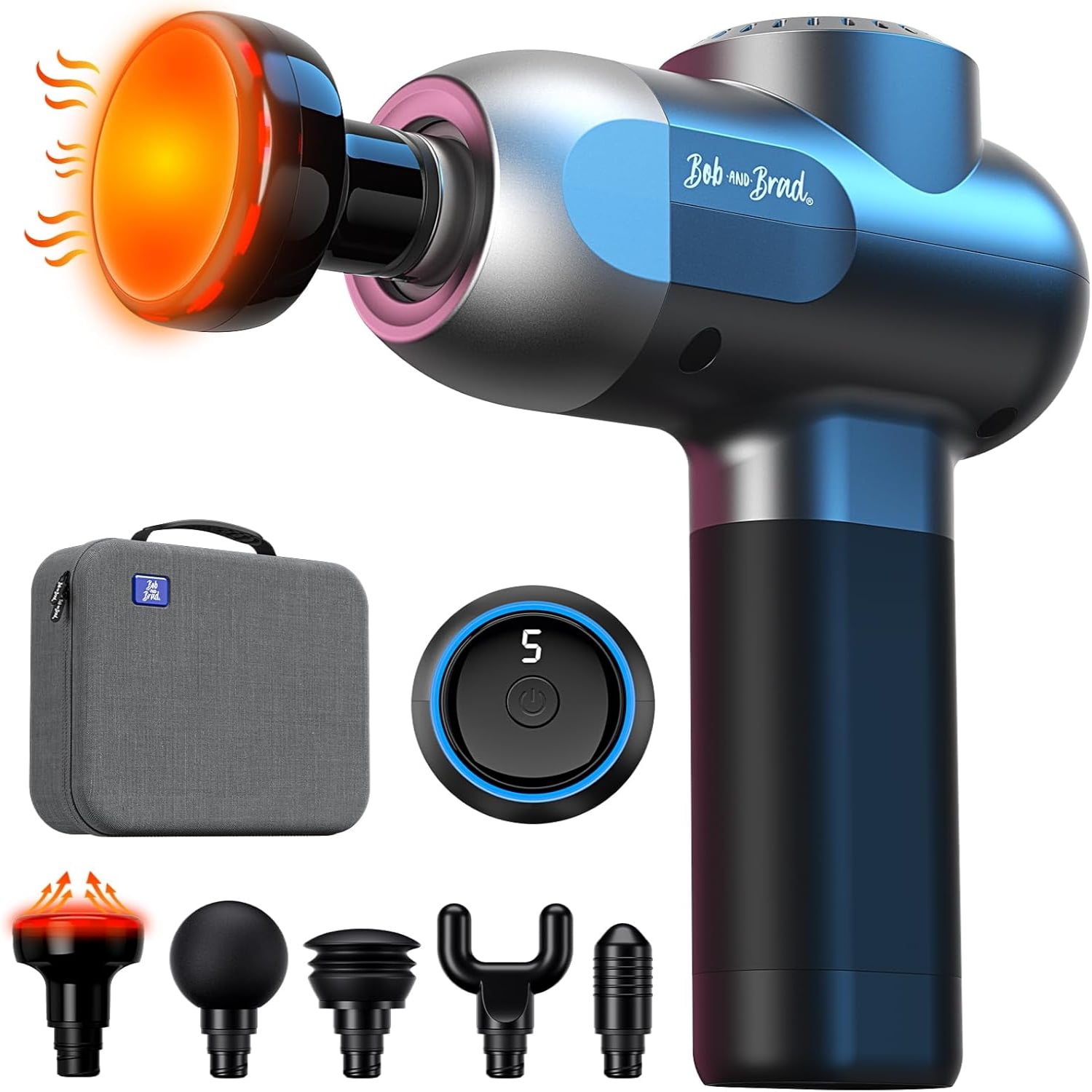 BOB AND BRAD C2 Pro Massage Gun with Heat and Cold Therapy Mini