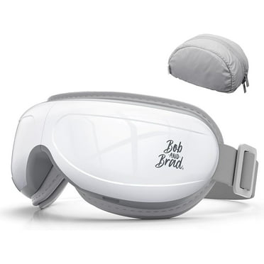 BOB AND BRAD Eye Massager with Heated Compression & Bluetooth Music for Eyes Relax Rejuvenate(White)