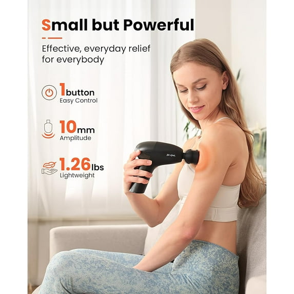BOB AND BRAD UNI Mini Massage Gun, Deep Tissue Muscle Massager for Pain Relief, Handheld Electric Body Massager Sports Drill Portable Super Quiet Brushless