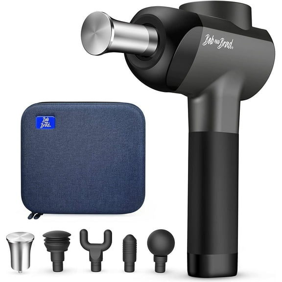 BOB AND BRAD X6 Pro Massage Gun Deep Tissue Percussion with Metal Head Therapy, for Athletes, Electric Massager Gun for Pain Relief