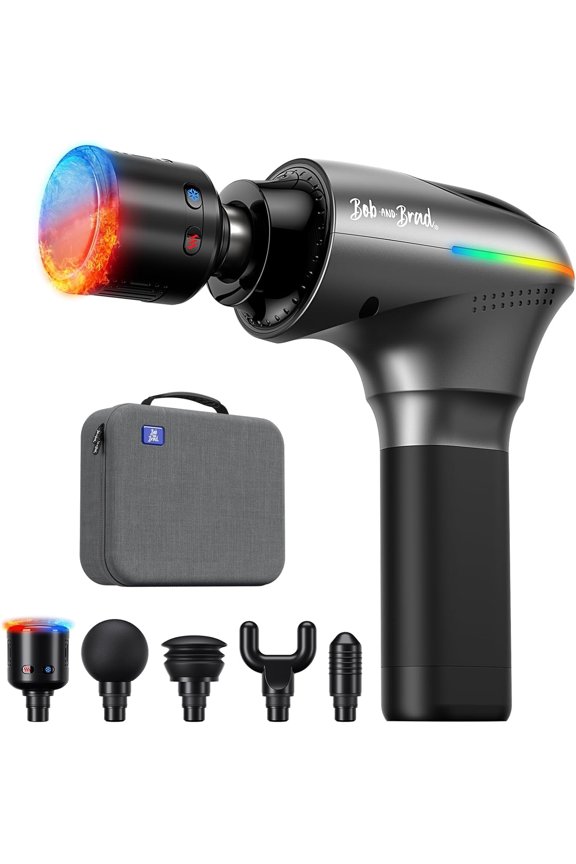 A2 Pro Percussion Massage Gun with Heat and Cold Therapy Deep Tissue for Athletes Pain Relief,5 Adjustable Speeds,Best Gift,FSA and HSA Eligible