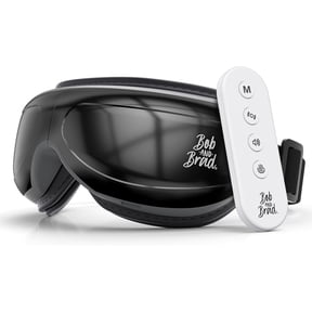 BOB AND BRAD Comfort Eye Massager with Remote, Soothing Heat Therapy, Compression, Music, Smart Face Massager for Dry Eyes Relief, Improve Sleep, Best Gift