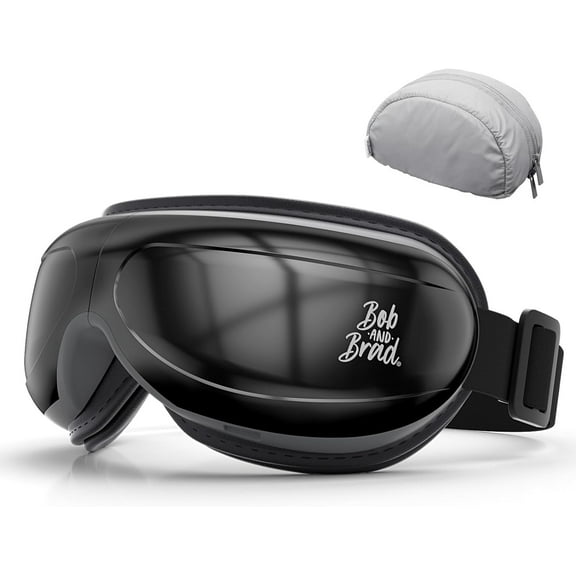 Bob and Brad Eye Massager, black,EyeOasis 2 - Heated Eye Massager for Migraines with Compression and Music, Reduce Dry Eye Improve Sleep,ideal gift for Mom and Dad,Women and Men