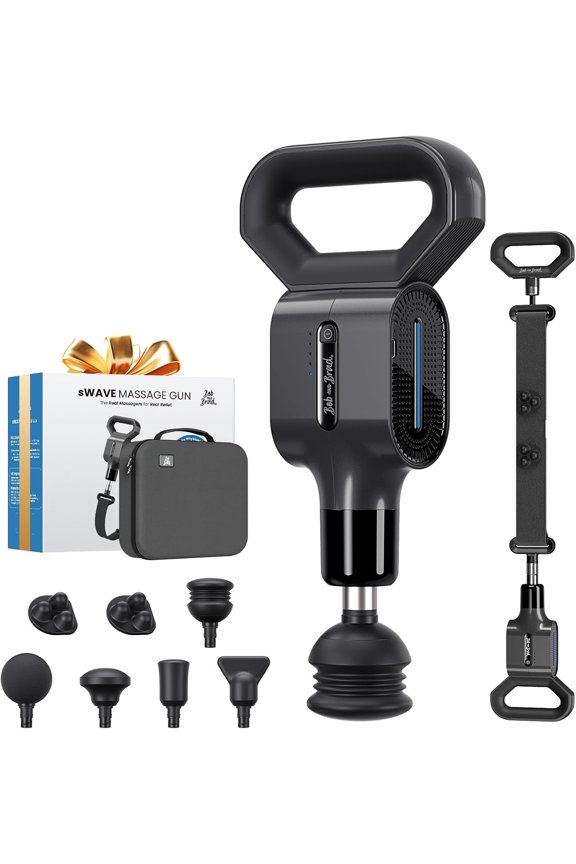 Massage Gun&Adjustable Massage Belt for Muscle Relaxtion,Pain Relief,Dual-Purpose Deep Tissue sWave 2-in-1 Massage Gun with Strapfor Athletes, Therapists &Everyone