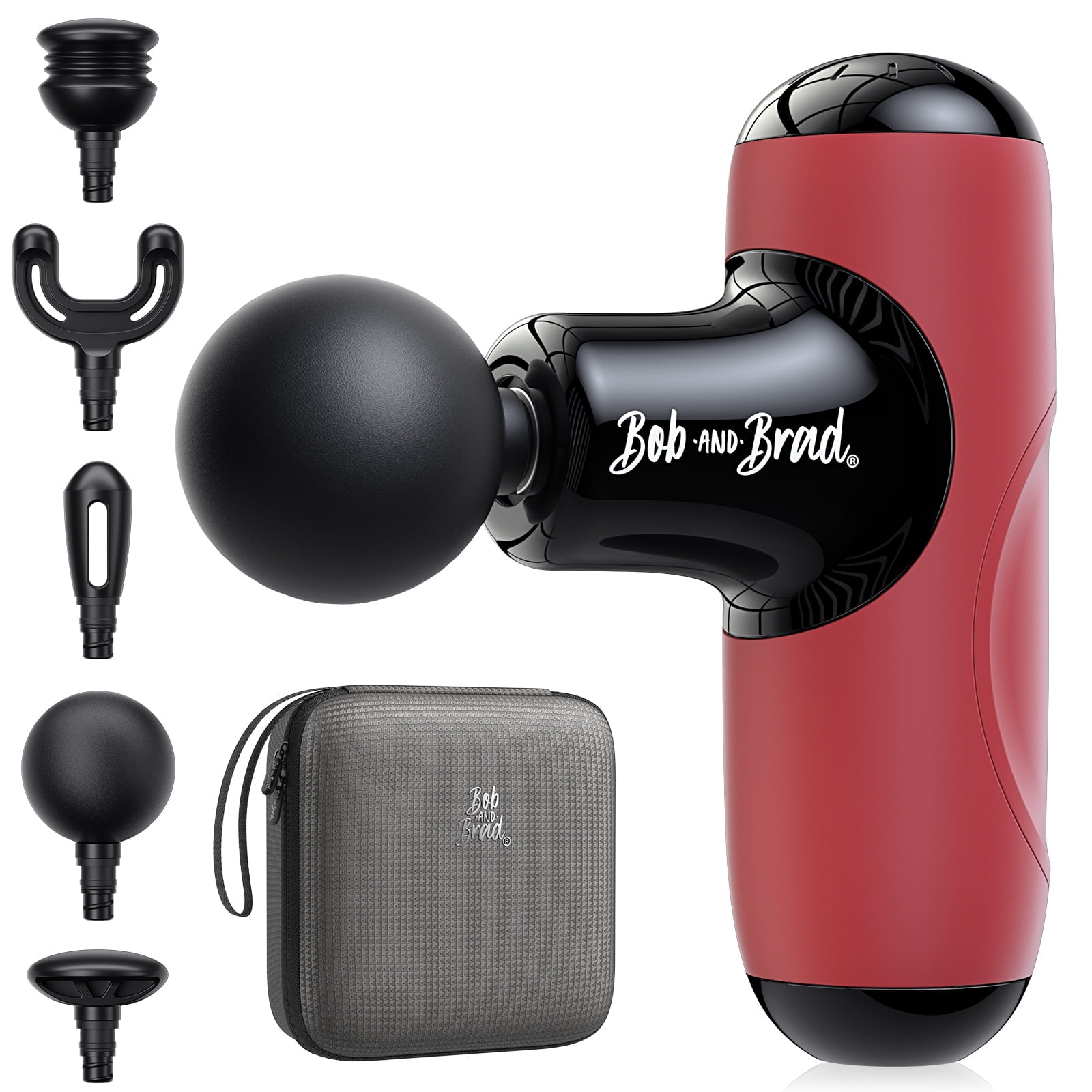 Bob and Brad Q2 Mini Massage Gun, Portable Percussion Muscle Massager,Deep Tissue Muscle Relaxation ache comfort ,Ultra Small & Quiet Muscle Massage Gun with Carry Case